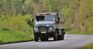Mercedes - Benz 2628 gepanzerter Transport-LKW 1980